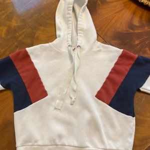 Cropped hoodie sweatshirt, size Medium